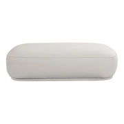 Moe’s Home Collection Marion Rectangular White Ottoman