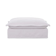 Moe’s Home Collection Olivia White Performance Fabric Ottoman