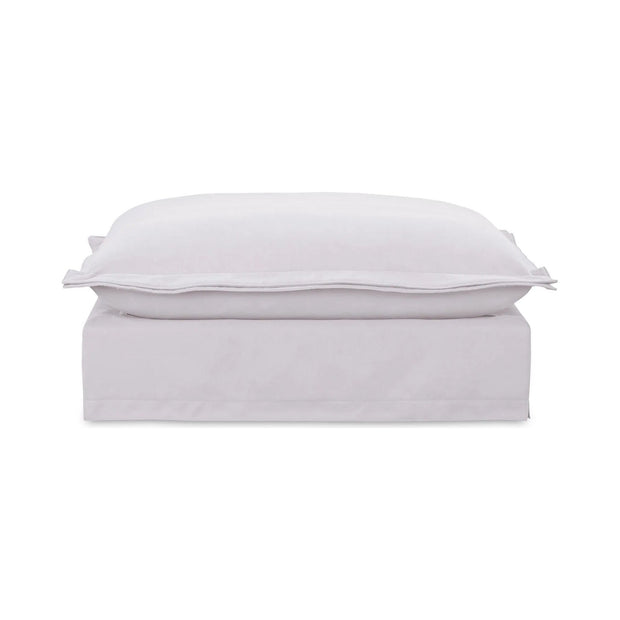 Moe’s Home Collection Olivia White Performance Fabric Ottoman