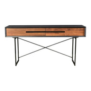 Moe’s Home Collection Vienna Light Brown Mango Wood Console Table