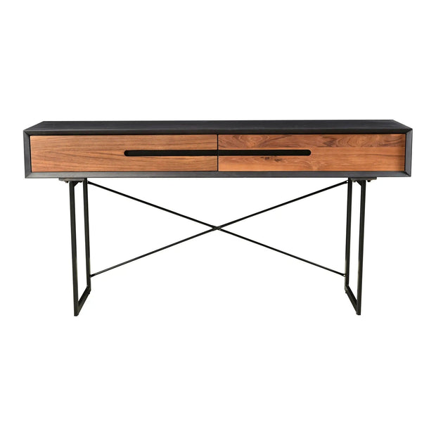 Moe’s Home Collection Vienna Light Brown Mango Wood Console Table