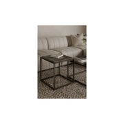 Moe's Home Collection Winslow Grey Marble Side Table