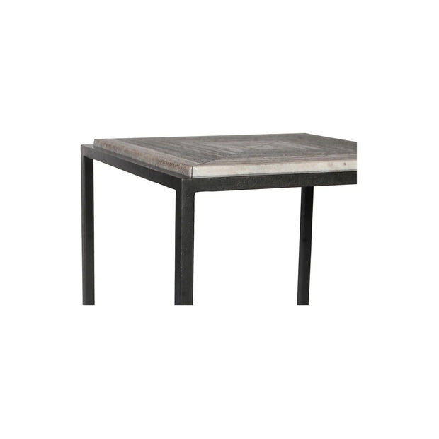 Moe's Home Collection Winslow Grey Marble Side Table