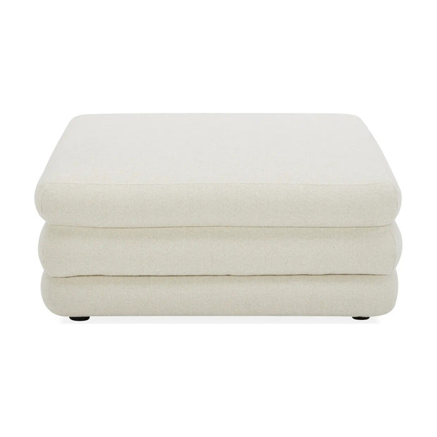 Moe’s Home Collection Lowtide Warm White Ottoman