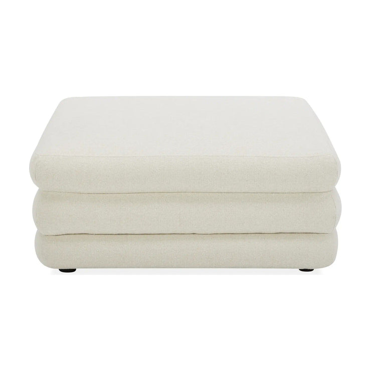 Moe’s Home Collection Lowtide Warm White Ottoman