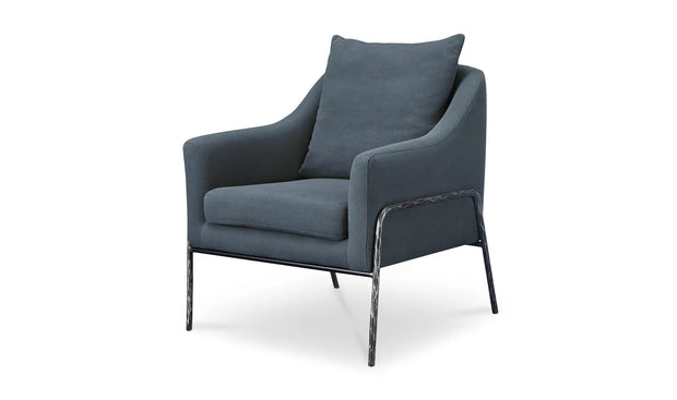 Moe's Home Collection Archer Slate Blue Accent Chair