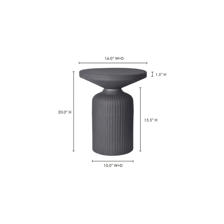 Moe's Home Collection Yoli Black Side Table