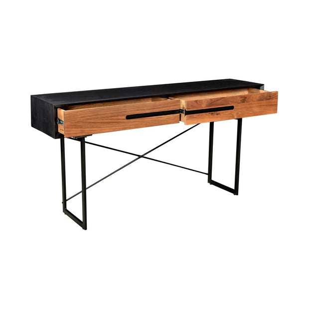 Moe’s Home Collection Vienna Light Brown Mango Wood Console Table