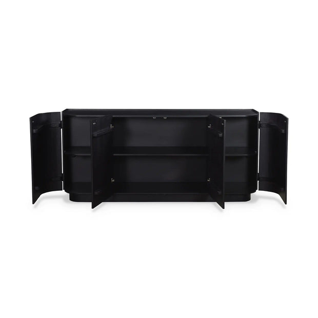 Moe's Home Collection Povera 4 Door Black Sideboard
