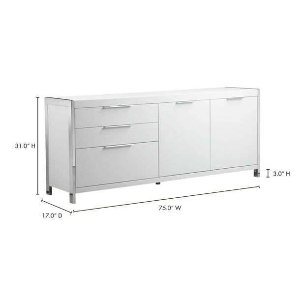 Moe's Home Collection Neo White Sideboard