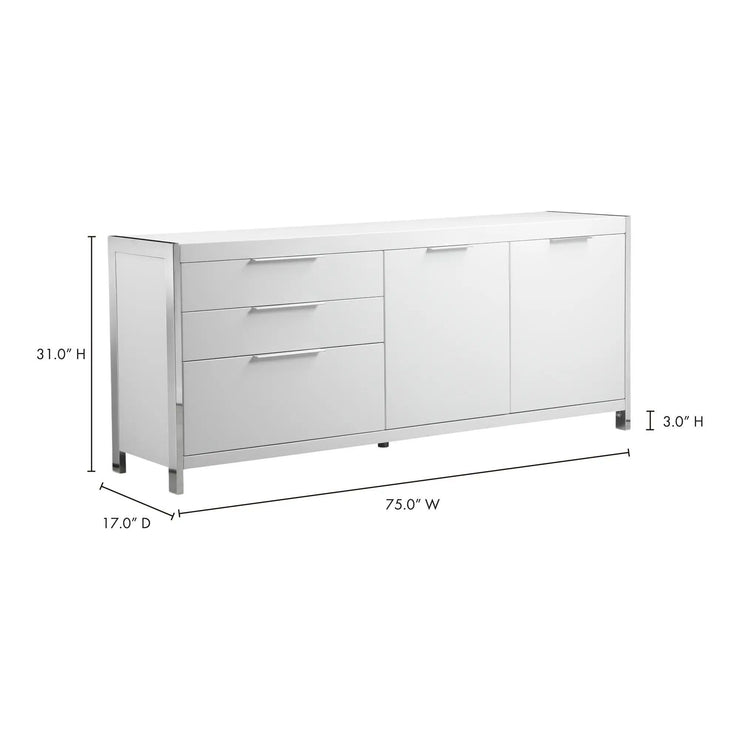 Moe's Home Collection Neo White Sideboard