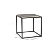 Moe's Home Collection Winslow Grey Marble Side Table