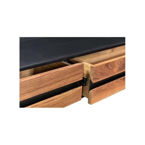 Moe’s Home Collection Vienna Light Brown Mango Wood Console Table