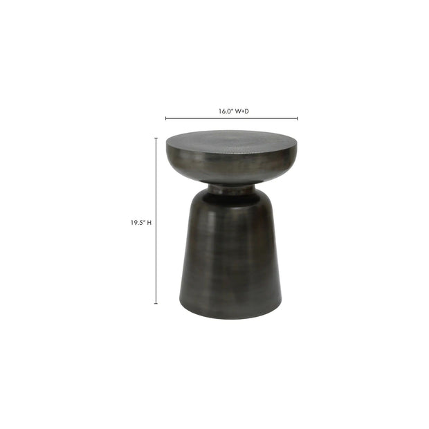 Moe's Home Collection Arthur Antique Nickel Accent Table