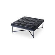 Moe’s Home Collection Thad Black Leather Ottoman