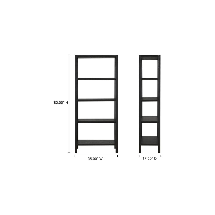 Moe’s Home Collection Nolan Black Bookcase