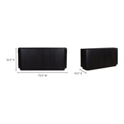 Moe's Home Collection Povera 4 Door Black Sideboard