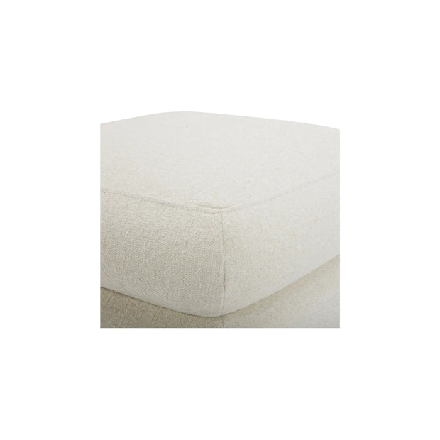 Moe’s Home Collection Lowtide Warm White Ottoman