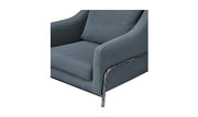 Moe's Home Collection Archer Slate Blue Accent Chair