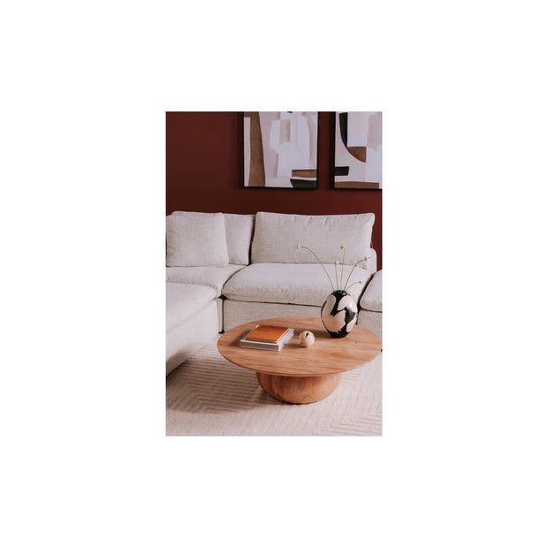 Moe’s Home Collection Clay Coastside Sand Ottoman