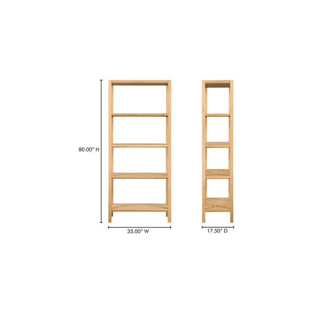 Moe’s Home Collection Nolan Natural Bookcase