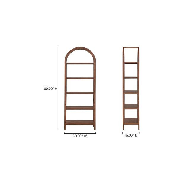 Moe’s Home Collection Walnut Eero Bookcase