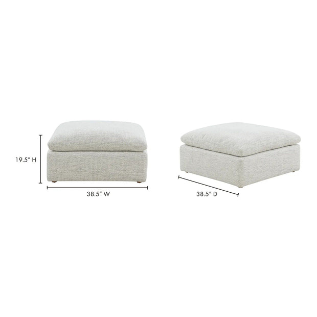 Moe’s Home Terra Condo Ottoman ~ Coastside Sand