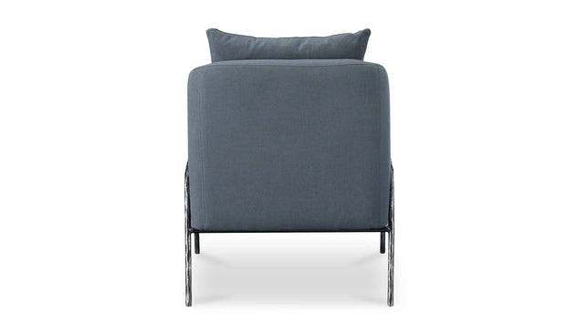 Moe's Home Collection Archer Slate Blue Accent Chair