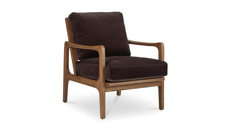 Moe's Home Collection Fearne Dark Brown Accent Chair