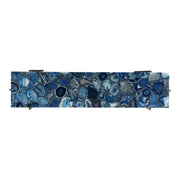 Moe’s Home Collection Blue Agate and Gold Iron Console Table