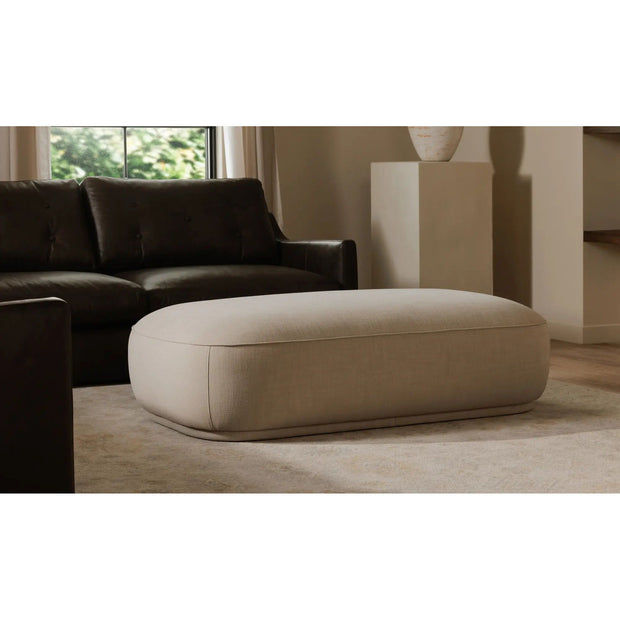 Moe’s Home Collection Marion Beige Rectangular Ottoman