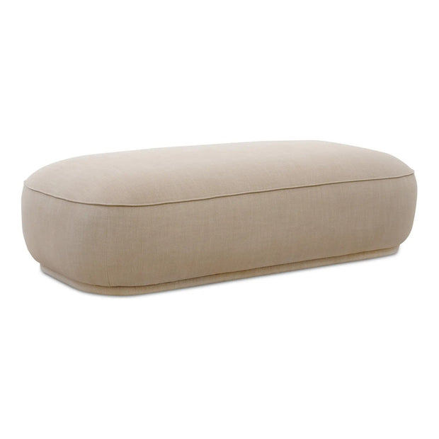 Moe’s Home Collection Marion Beige Rectangular Ottoman