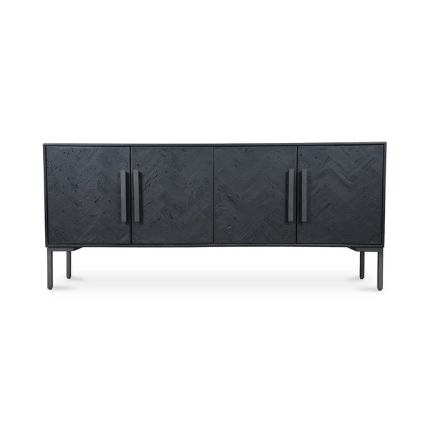 Moe's Home Collection Fishbone Black Sideboard