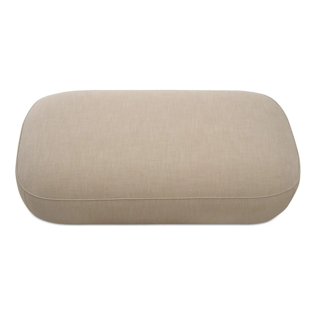 Moe’s Home Collection Marion Beige Rectangular Ottoman