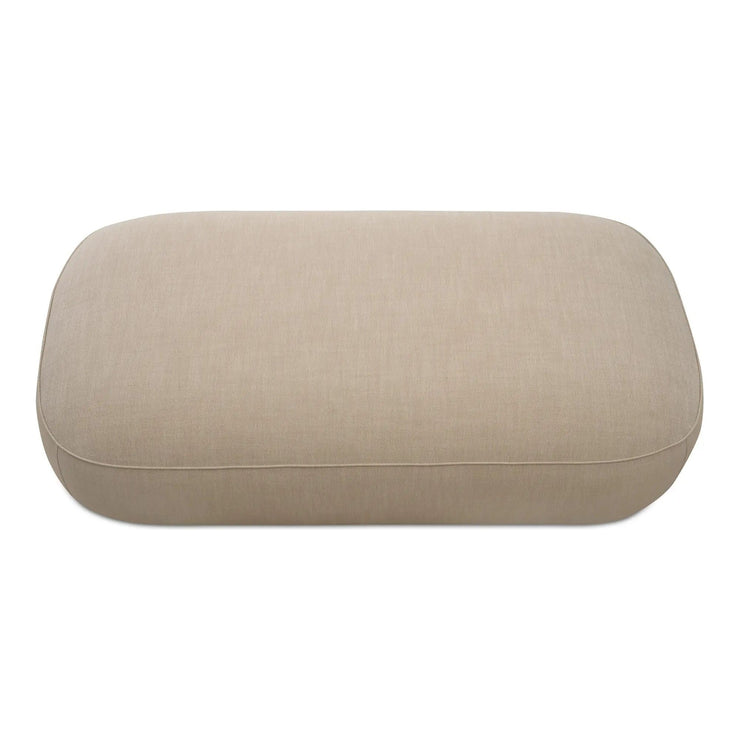 Moe’s Home Collection Marion Beige Rectangular Ottoman