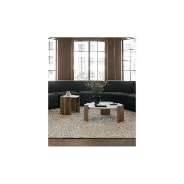 Moe's Home Collection Dala White Solid Oak Side Table