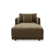 Moe’s Home Collection Bryn Cedar Green Boucle Velvet Chaisr