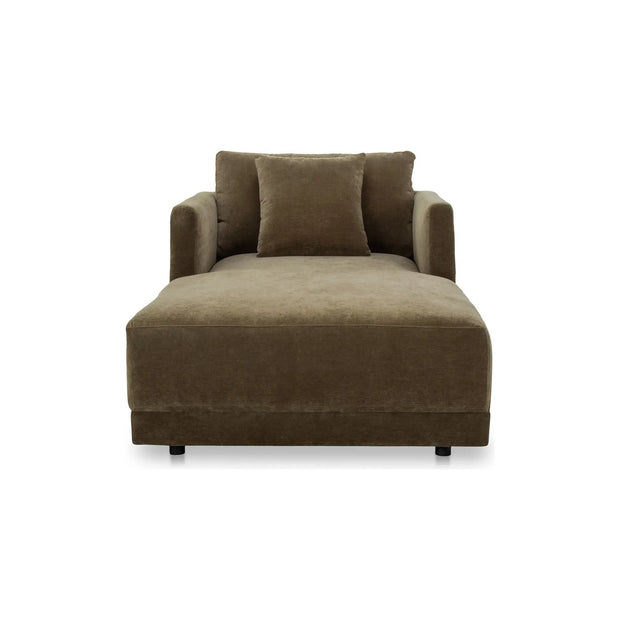 Moe’s Home Collection Bryn Cedar Green Boucle Velvet Chaisr