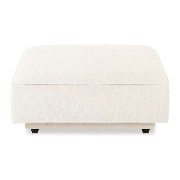 Moe’s Home Collection Rosello White Ottoman