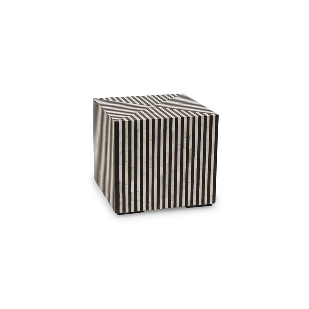 Moe's Home Collection Terning Black And White Side Table