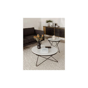 Moe's Home Haley Black Marble Top Side Table