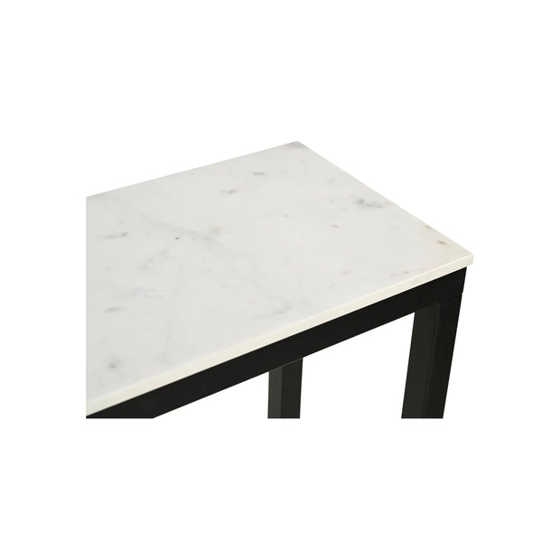 Moe’s Home Collection White Marble Parson Console Table