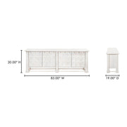 Moe's Home Collection Clement Whitewashed Sideboard