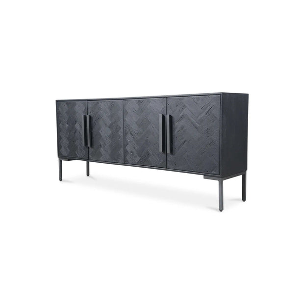 Moe's Home Collection Fishbone Black Sideboard