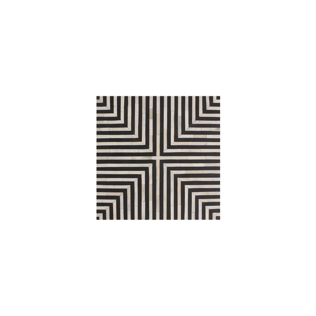 Moe's Home Collection Terning Black And White Side Table