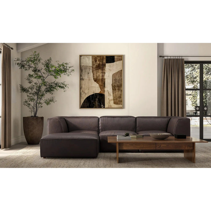 Moe’s Home Collection Form Espresso Brown Ottoman