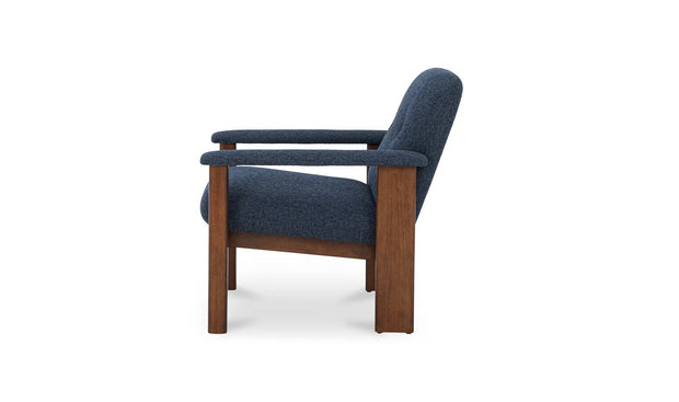 Moe's Home Collection Parker Dark Blue Lounge Chair