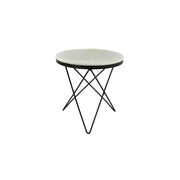 Moe's Home Haley Black Marble Top Side Table