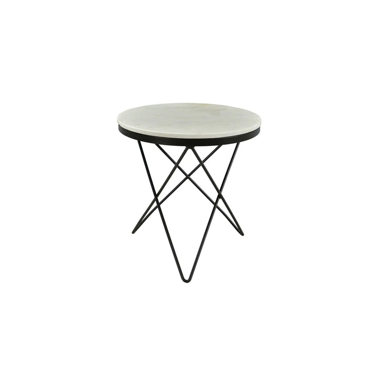 Moe's Home Haley Black Marble Top Side Table