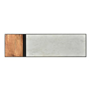 Moe’s Home Collection Blox White Marble Console Table